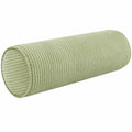 Cuscino cilindrico 15 x 45 cm in velluto a coste verde salvia per divano e letto