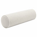 Cuscino cilindrico 15 x 45 cm in tessuto bianco - supporto decorativo