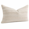 Cuscino decorativo 50 x 30 cm in cotone beige - stile boho