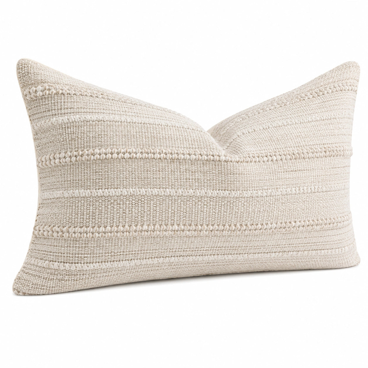 Cuscino decorativo 50 x 30 cm in cotone beige - stile boho